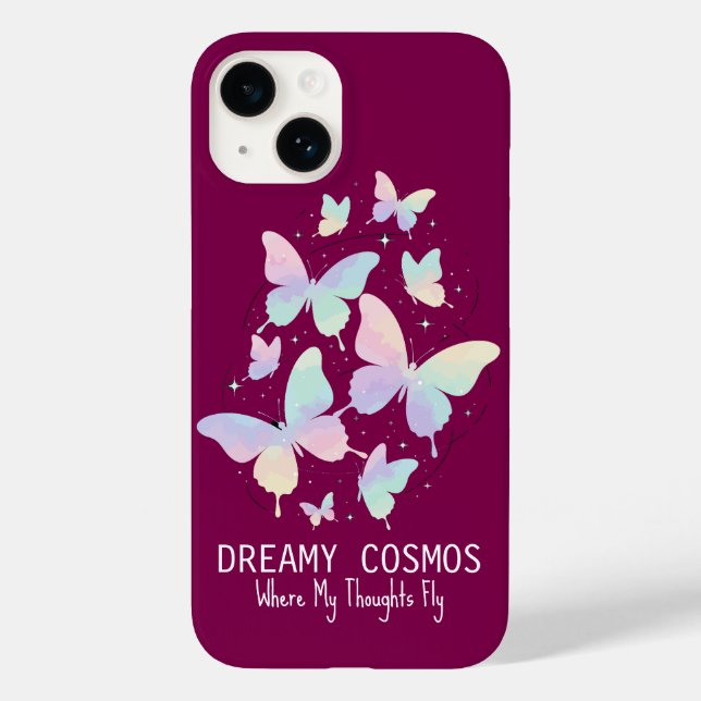 Pastel Galaxy Butterflies Dreamy Aesthetic (Baksida)