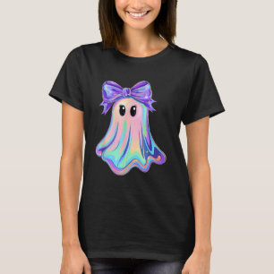 Pastel Galaxy Ghost Halloween Girl Kids Ghost Coqu T Shirt