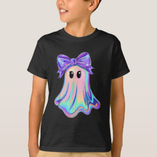 Pastel Galaxy Ghost Halloween Girl Kids Ghost Coqu T Shirt