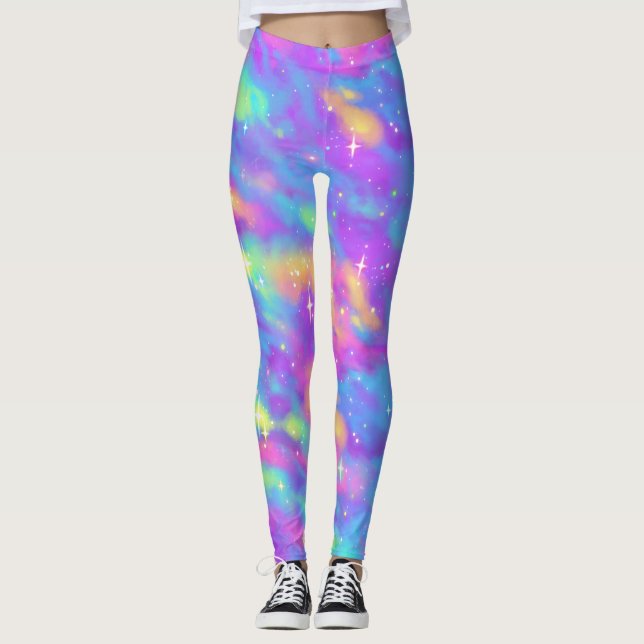 Pastel Galaxy Leggings (Framsida)