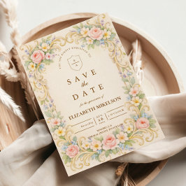 Pastel Garden Baroque Quinceañera Spara Datumet