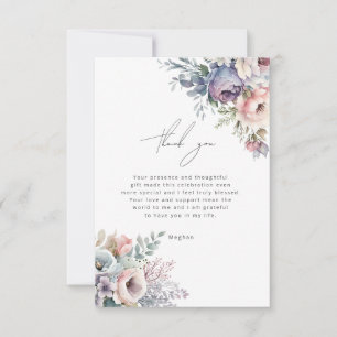 Pastel Garden Blommigt - tackkort Tack Kort