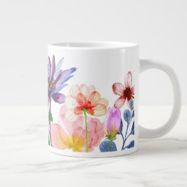 Pastel Garden Blooms Jumbo Mugg