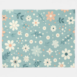 Pastel Garden Delight Fleecefilt