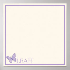 Pastel Garden tea party bordstablett Poster
