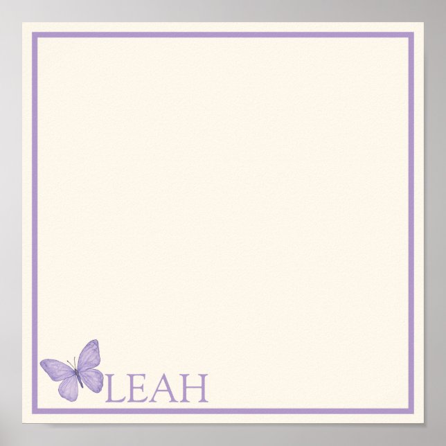 Pastel Garden tea party bordstablett Poster (Framsidan)