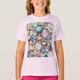 Pastel Gems And Jewels In Pinks & Purples T Shirt