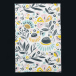 Pastel Geometric Blommigt Kitchen Towel Kökshandduk<br><div class="desc"></div>