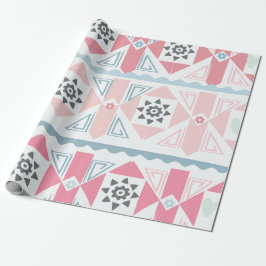 Pastel Geometric Gift Wrap Presentpapper
