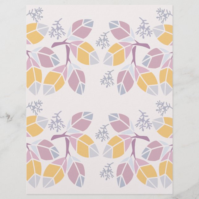 Pastel Geometric Leaf  (Framsida)
