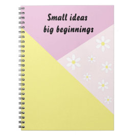 Pastel Geometric Notebook with Editable Text Anteckningsbok