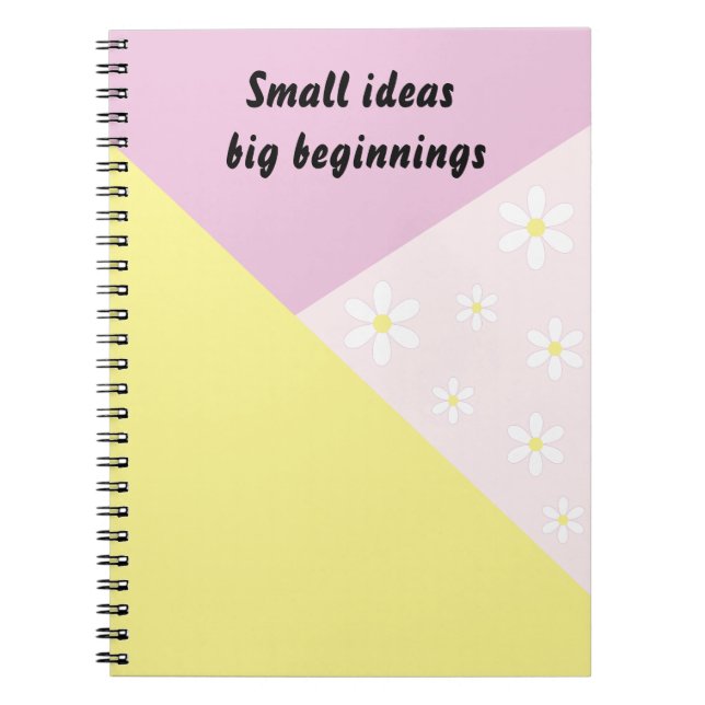 Pastel Geometric Notebook with Editable Text Anteckningsbok (Framsidan)