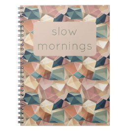 Pastel Geometric Pop | Muted Custom Notebook Anteckningsbok