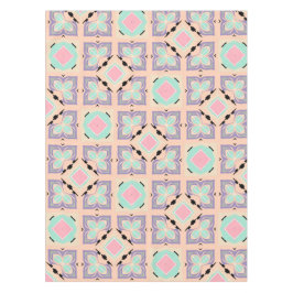 Pastel Geometric Tile Pattern | Pink Mint Purple 