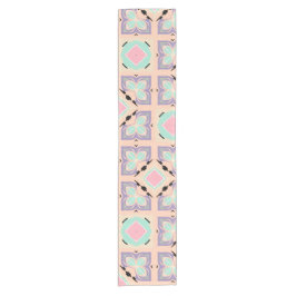 Pastel Geometric Tile Pattern | Pink Mint Purple 