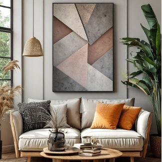 Pastel Geometry  Canvastryck