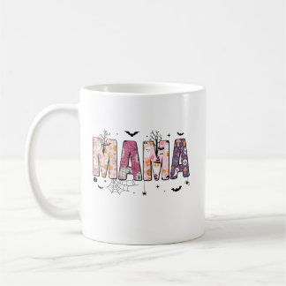 Pastel Ghost and Pumpkin Mama Coffee Cup Kaffemugg
