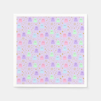 Pastel Ghost Halloween Pappersservetter - Söta Spö