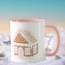 Pastel Gingerbröd House Mugg