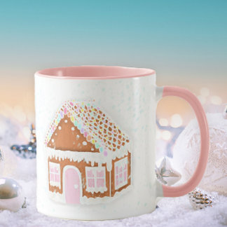 Pastel Gingerbröd House Mugg