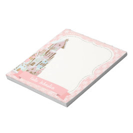 Pastel Gingerbröd Socker Castle Cake Anteckningsblock