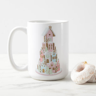 Pastel Gingerbröd Socker Castle Cake Mugg