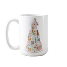 Pastel Gingerbröd Socker Castle Cake Mugg