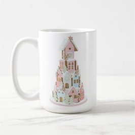 Pastel Gingerbröd Socker Castle Cake Mugg