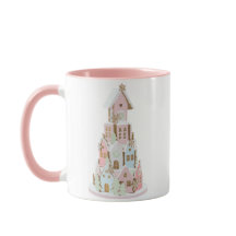 Pastel Gingerbröd Socker Castle Cake