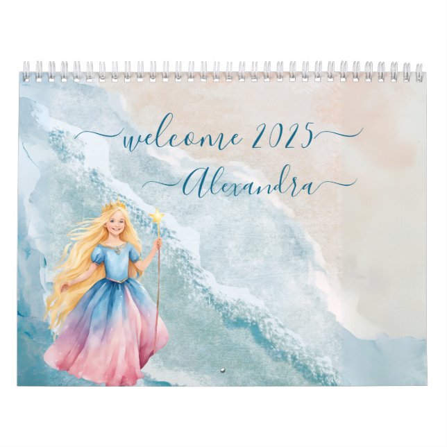 Pastel Girl Beach Adventure Kalender (Omslag)