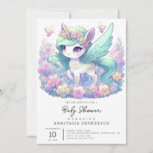 Pastel Girl Unicorn Baby Shower