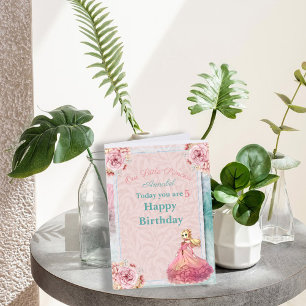Pastel Girls födelsedag kort vår lilla prinsessa