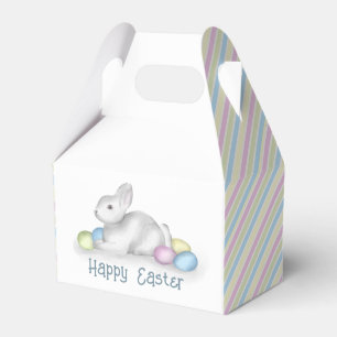 Pastel Glad påsk Bunny Simple Typography Presentaskar