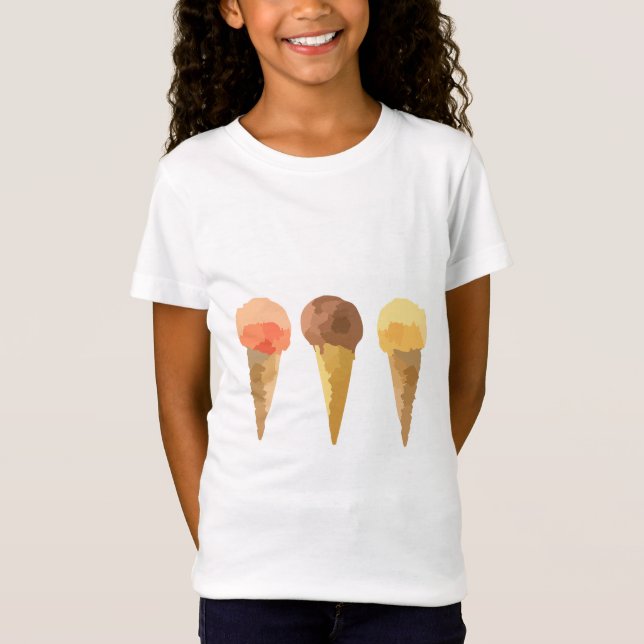 Pastel glass Summer sorbet Tee Shirt (Framsida)