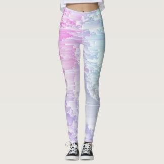 Pastel Glitch Leggings