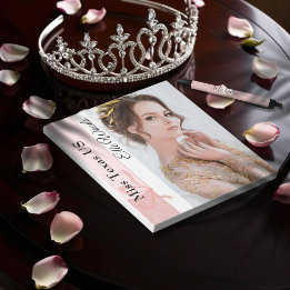 Pastel Glitter Anpassningsbar Autograph Pad Anteckningsblock