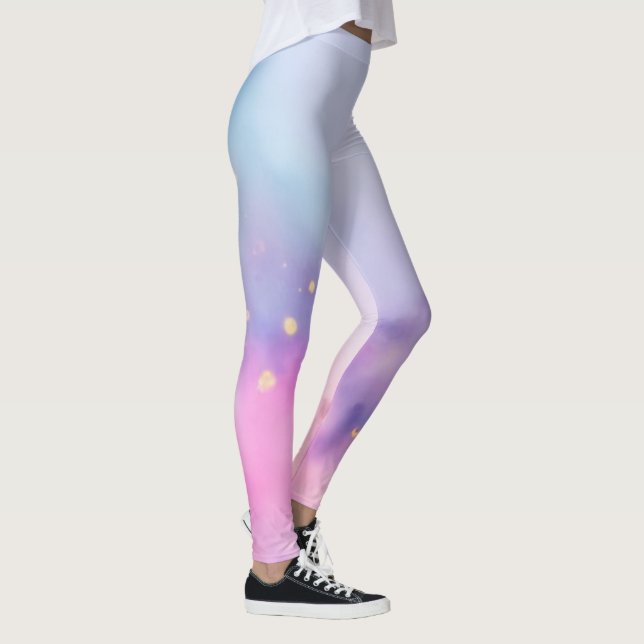 Pastel Glitter Nebula Leggings (Höger)