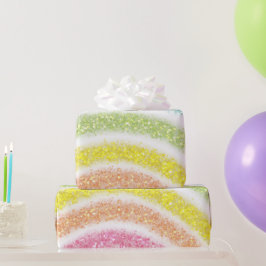 Pastel Glitter Rainbow Presentpapper