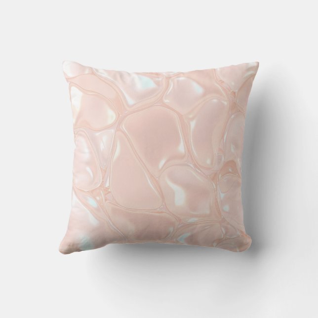 Pastel Gloss Liquid Slime Throw Pillow Kudde (Baksida)