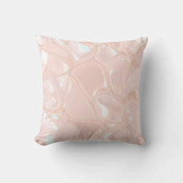 Pastel Gloss Liquid Slime Throw Pillow Kudde