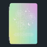 Pastel Glow-Up iPad Smart Cover iPad Mini Skydd<br><div class="desc">Let your spirit bloom and your mindset shift with this soft and radiant design. Featuring a pastel gradient background,  white rose illustrations,  celestial sparkles,  and an empowering affirmation,  this design is made to uplift and inspire. Great for students,  teachers,  creatives,  and anyone manifesting a better version of themselves.✨</div>