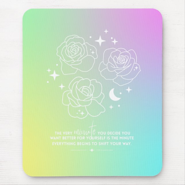 Pastel Glow-Up Mouse Pad Musmatta (Framsidan)