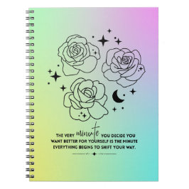 Pastel Glow Up Notebook Anteckningsbok