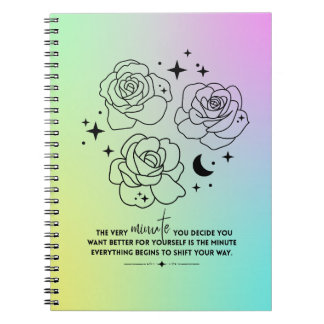 Pastel Glow Up Notebook Anteckningsbok