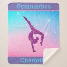 Pastel Gnistra Gymnastics Sherpa Blanket