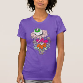 Pastel Goth Alien Eyeball Flowers Shirt Tee Shirt