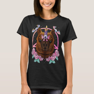 Pastel Goth Alpaca Pagan Creepy Menhera Alpaca T Shirt