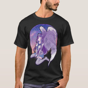 Pastel Goth Angel Horned Djävulen Anime Kawaii Gir T Shirt