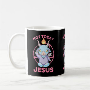 Pastel Goth Baby Baphomet Inte i dag Jesus Anime N Kaffemugg