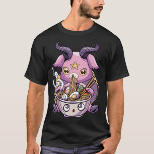Pastel Goth Baphomet Ramen Noodles Japan Food Sata T Shirt